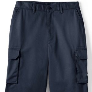 Lands End Boys Cargo Shorts Uniform New